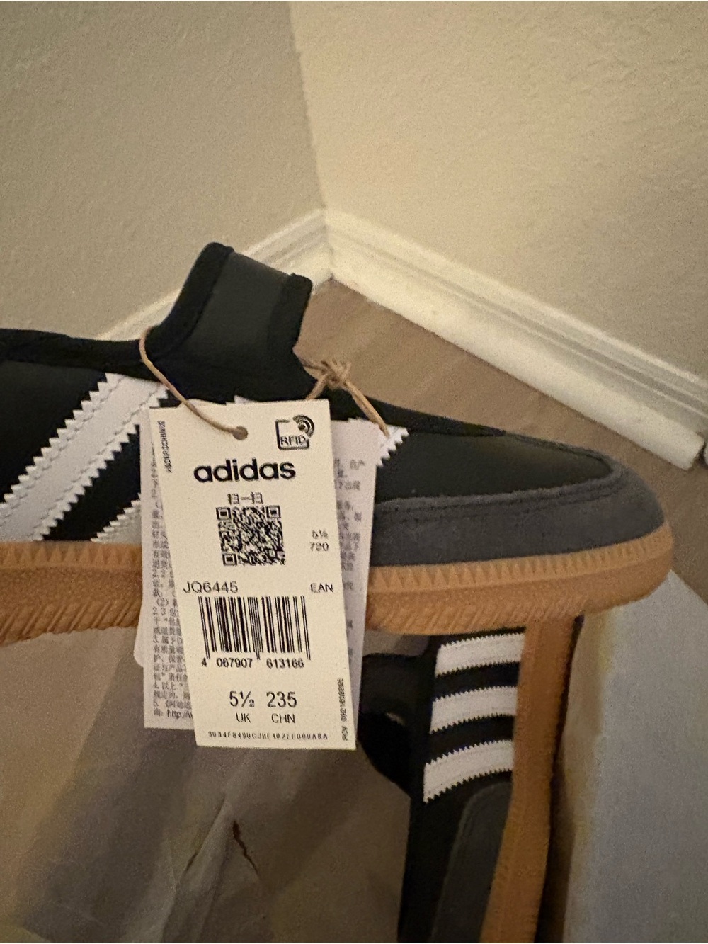 ✨ adidas Samba Jane Black White Gum Women's Sneaker✨ - Picture 3 of 8
